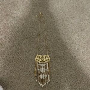 Gold Stella & Dot Beaded Necklace